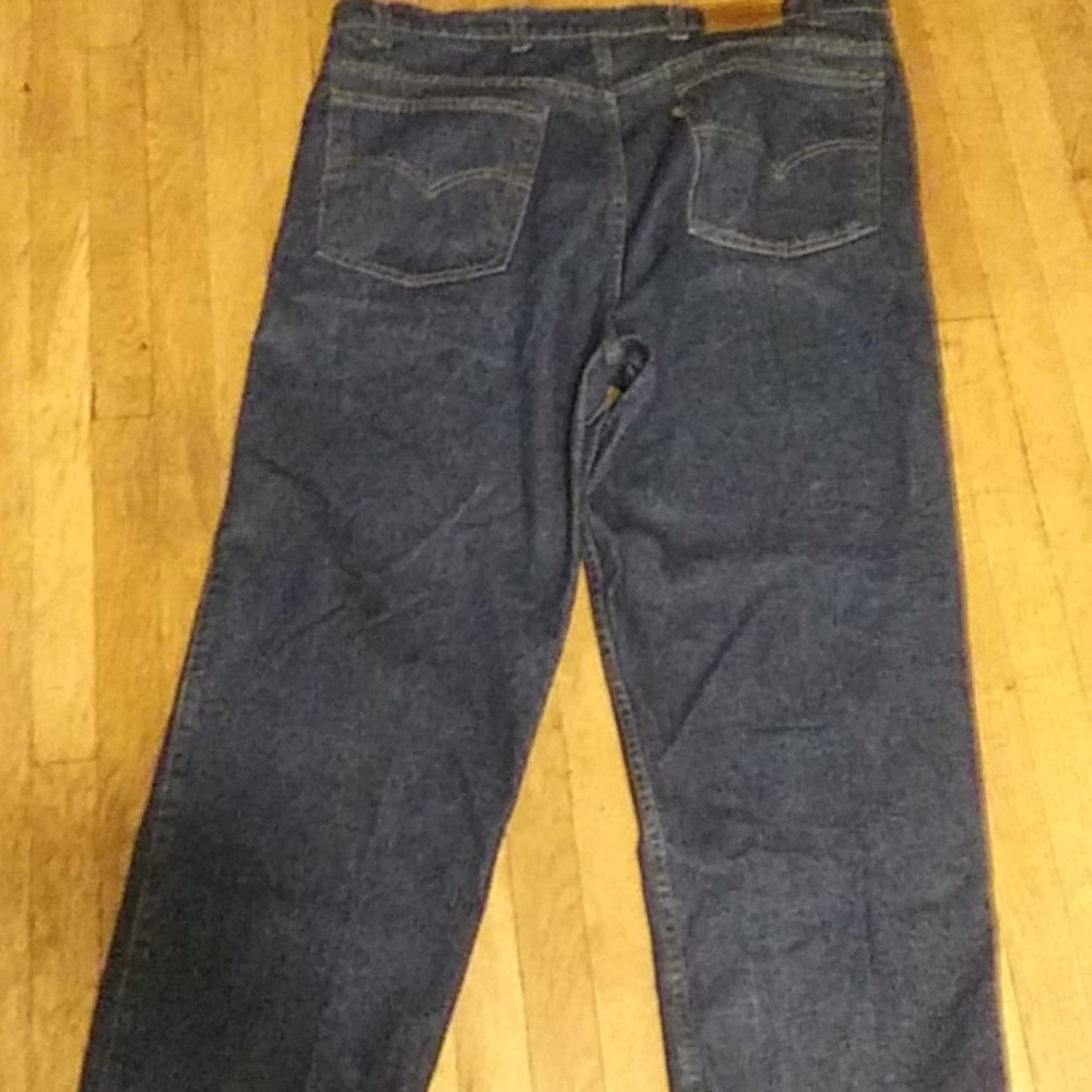 Vintage Levi's two horse patch jeans 44X34 USA made - Picture 6 of 12